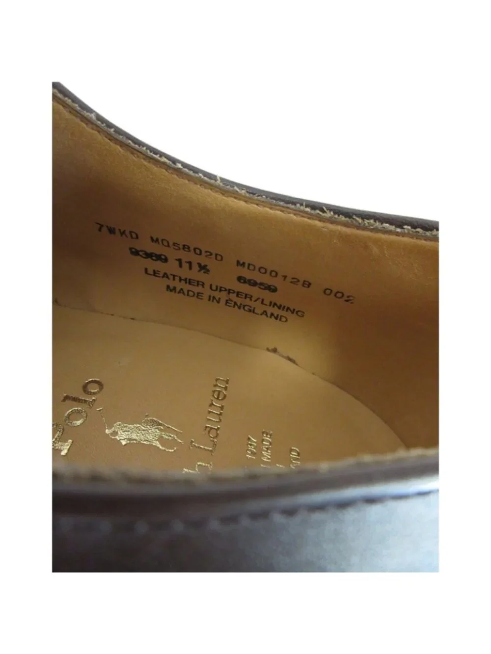 Polo Ralph Lauren Shoes 11.5 Derby Leather Lace Up Dainite England